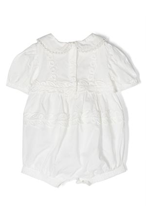 Tutina in cotone bianco ERMANNO SCERVINO KIDS | SNPG001CCA272BS0040001